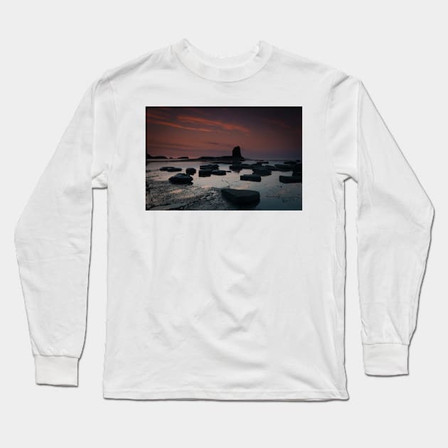 Saltwick Bay Long Sleeve T-Shirt by StephenJSmith